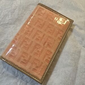 Fendi Peach and Beige Wallet